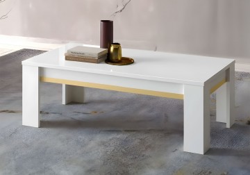 Woonkamer gold set 3 hoogglans wit 2