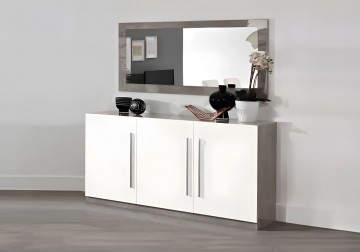 Woonkamer granada 1 hoogglans wit marmer beton 2