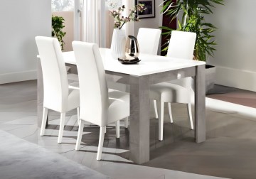 Woonkamer granada 1 hoogglans wit marmer beton 4