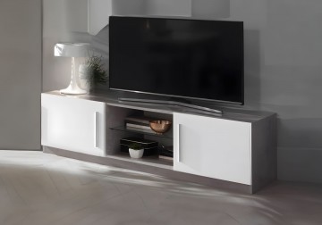 Woonkamer granada 2 hoogglans wit marmer beton 3