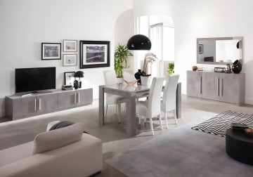 Woonkamer granada 4 hoogglans marmer beton 1