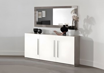 Woonkamer granada 4 hoogglans wit marmer beton 2