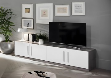 Woonkamer granada 4 hoogglans wit marmer beton 3