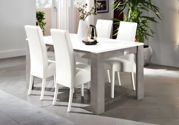 Woonkamer granada 4 hoogglans wit marmer beton 4