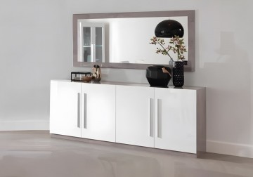 Woonkamer granada 4 hoogglans wit marmer beton 5