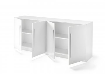 Woonkamer set 1 granada hoogglans wit 7