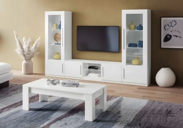 Woonkamer set 2 granada hoogglans wit 1