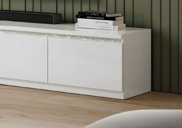 Woonkamer set 4 forever chrome hoogglans wit 4