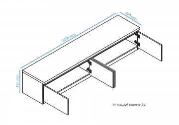 Woonkamer set 4 forever chrome hoogglans wit 8