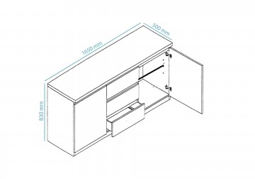Woonkamer set 4 forever chrome hoogglans zwart 9