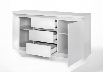 Woonkamer set 4 forever chrome hoogglans zwart wit 9